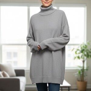 Nordstrom Melrose and Market Gray oversized Sweater